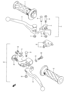 RGV250 Рулевой рычаг