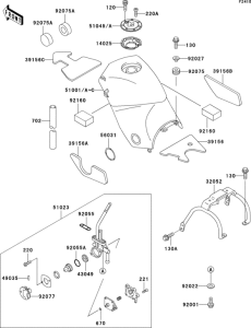 KLE500 Fuel tank(1 / 2)