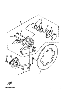 WR200R Задний суппорт