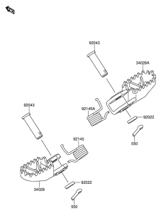 RM65 Подножки