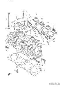 RF600 Головка цилиндров