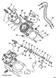 TZ250 Головка цилиндров