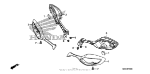 VFR1200F (DCT) Зеркало