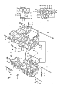 GSX1100 Картер двигателя