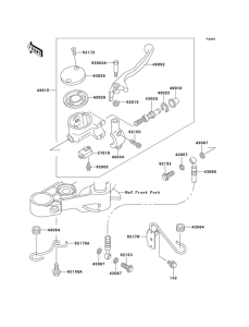 EN500 Передний тормозной цилиндр