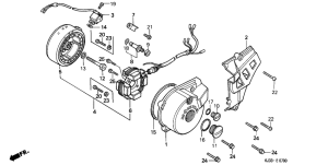 TL125 Left crankcase cover /  generator