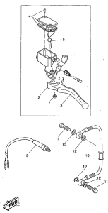 YQ50 Задний торм цилиндр