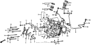 VF700F Передняя головка цилиндров
