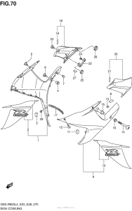 GSX-R600 Side Cowling (Agq)