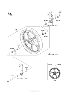 EX300 Front Wheel (Adf / aef) / (Adfa)(Cn)