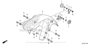 VFR1200X (DCT) Переднее крыло