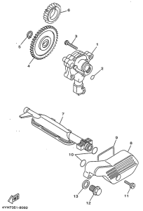 XV500 Масляный насос