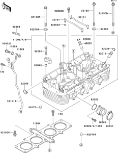 ZR1100 Головка цилиндров