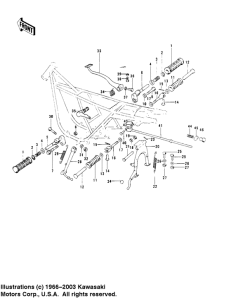  Footrests / stands / brake pedal