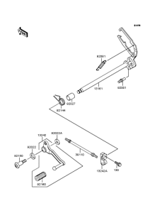 KLE250 Механизм переключения передач