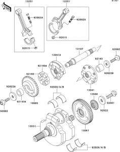 VN1500 Коленвал