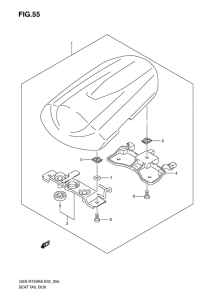 GSX-R750 Seat tail box