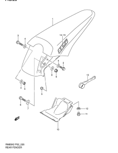 RM85 Заднее крыло