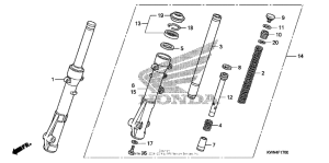 PCX125 Передняя вилка