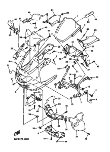 YZF600R YZF600RV Cowling comp