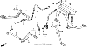 GL1500I Педали
