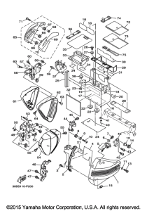 XV1900CU Боковые обтекатели