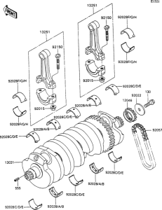 ZX1100 Коленвал