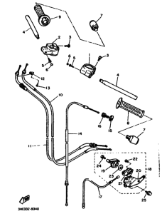 FZR600 FZR600A Рулевой рычаг и кабель
