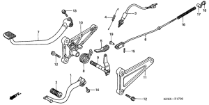 CM125C Brake pedal assy
