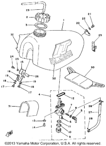 IT125H Топливный бак
