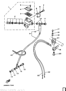 TZ250T Главный тормозной цилиндр