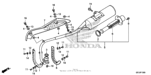 CRF50F Глушитель