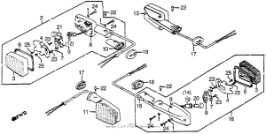 CBX Задний фонарь