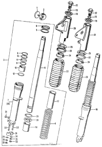 CL350 Cl front fork k3