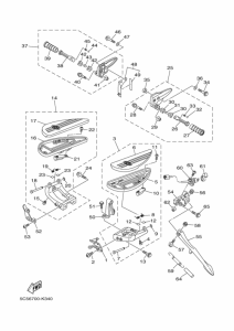 XV1900A Stand & footrest