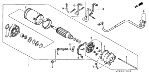 VT1100C2 Стартерный мотор
