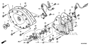 GL1800B Front cover + transmission cover