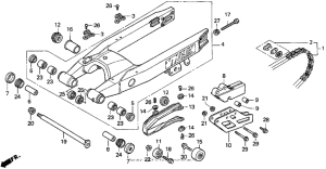 CR125R Swingarm 91-92