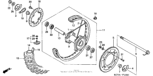 XR400R Переднее колесо