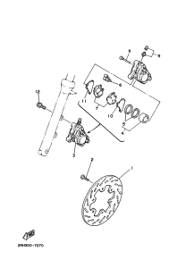 TZR125 ﾌﾛﾝﾄﾌﾞﾚｰｷｷﾔﾘﾊﾟ