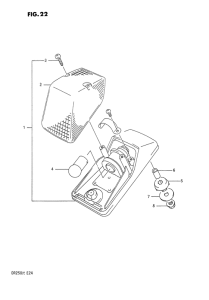 DR250 Задний фонарь