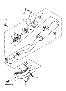 WR250F Выхлопная система