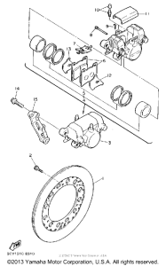 FJ1200AD Задний суппорт