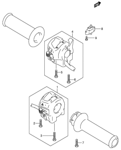 GSX600 Рулевой переключатель
