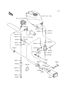 ZX750 Испарительная система топлива