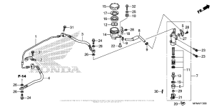CB1000R Задний тормозной цилиндр
