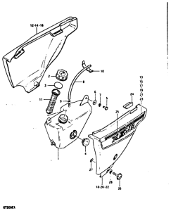 GT200 Oil tank - frame cover