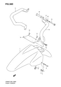 XF650 Переднее крыло