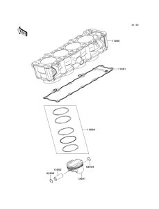 KLZ1000 Цилиндр и поршни