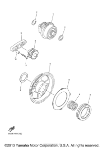 WR250F Муфта стартера